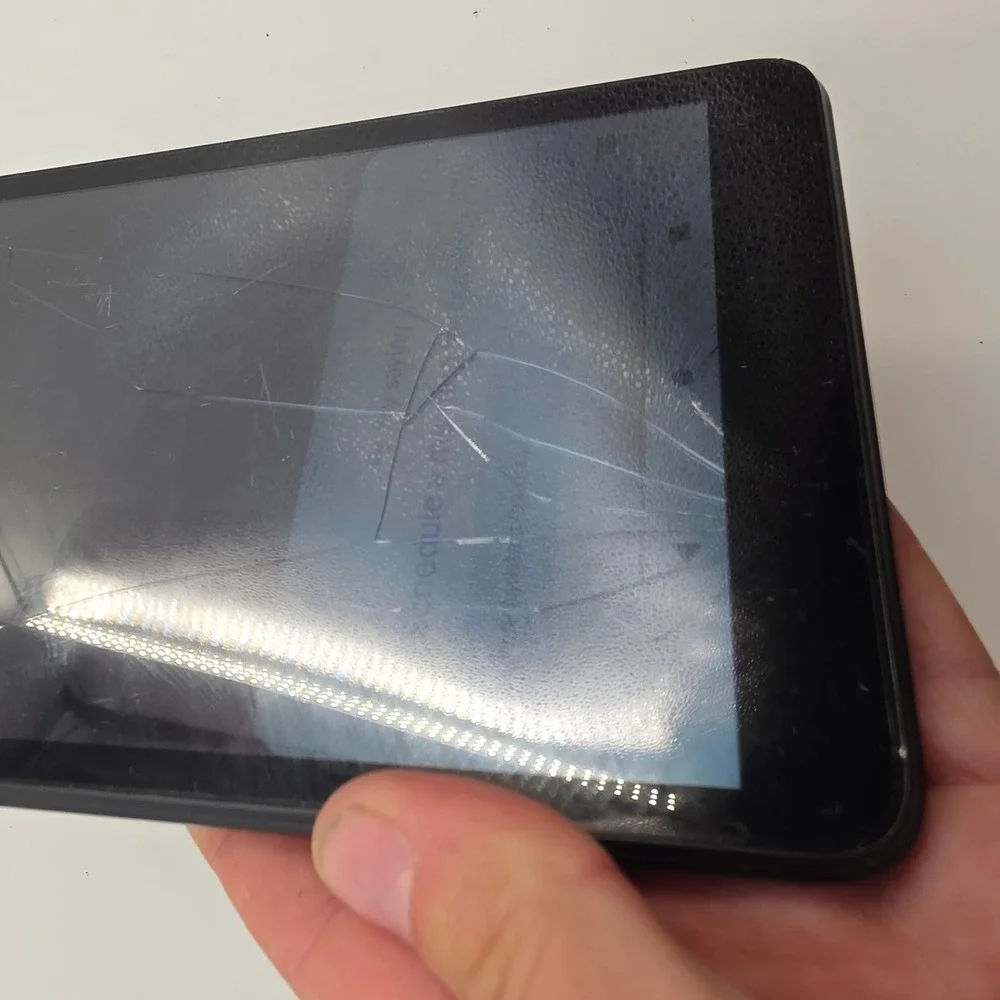 BLU‎ M8L Android Tablet 8 inch Display Black Cracked Screen For Parts Repair O5